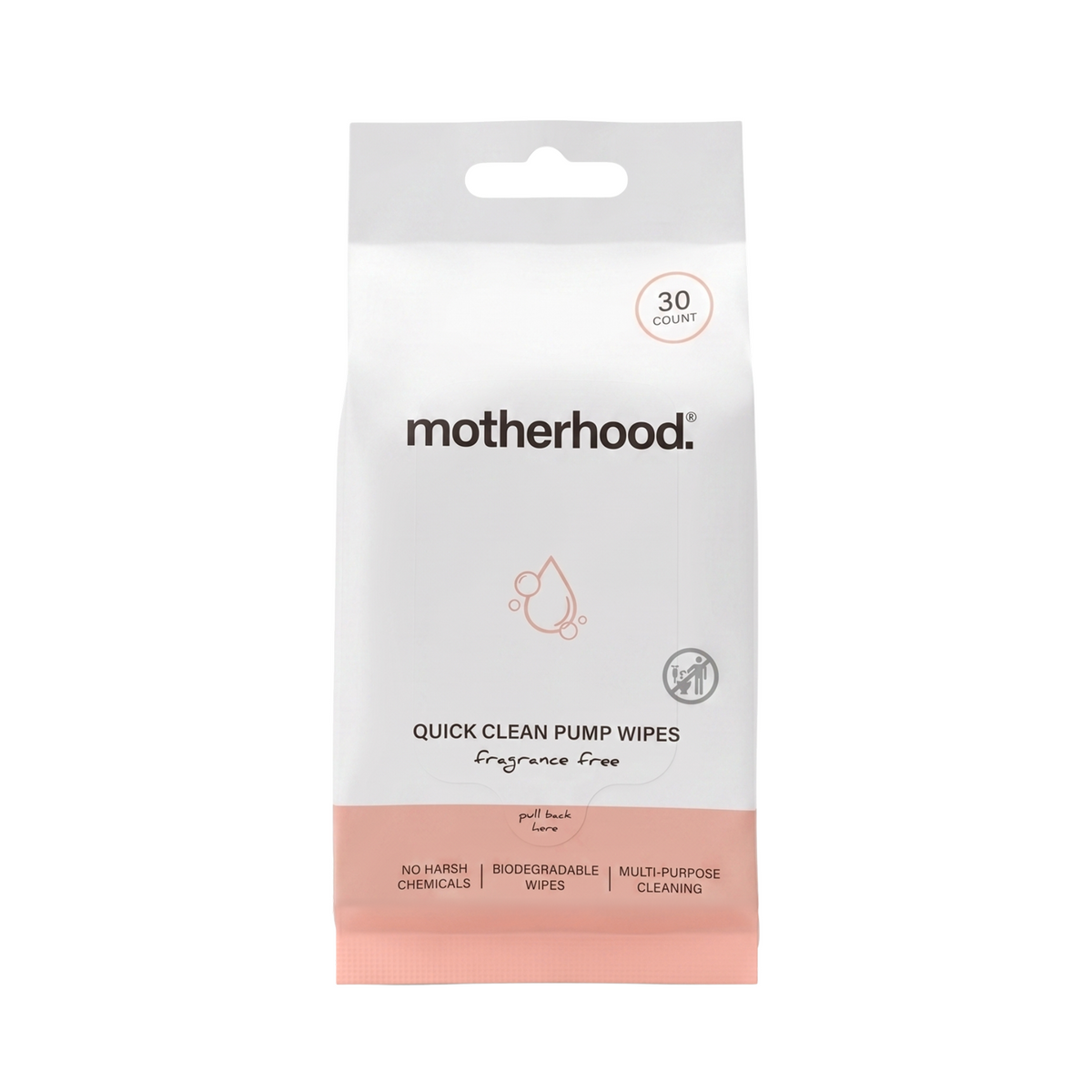 Motherhood Collection No-Rinse Pump Cleaning Wipes