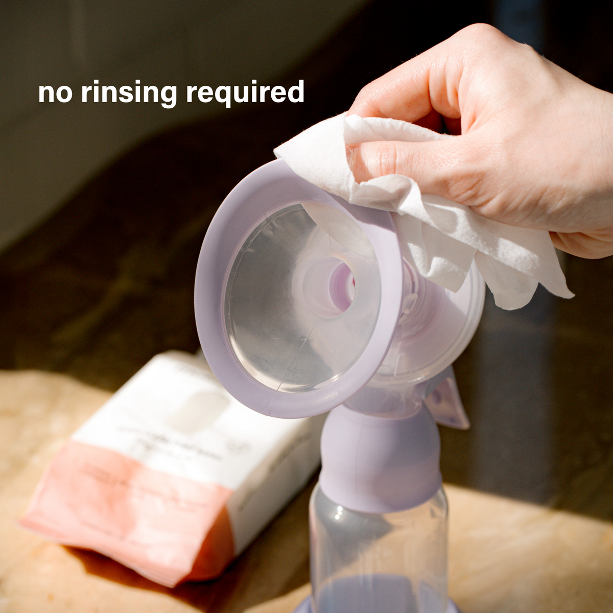 Motherhood Collection No-Rinse Pump Cleaning Wipes