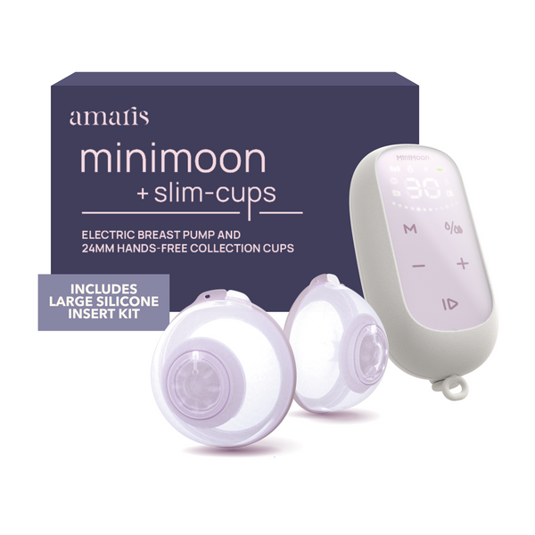 Amaris MiniMoon Breast Pump with Slim-Cups and Large Insert Kit
