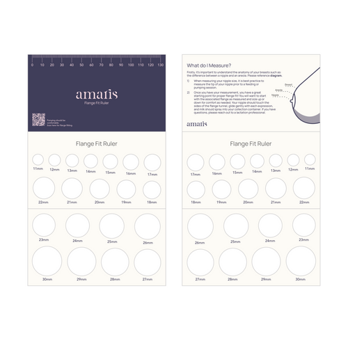 Amaris flange fit rulers showing front and back views